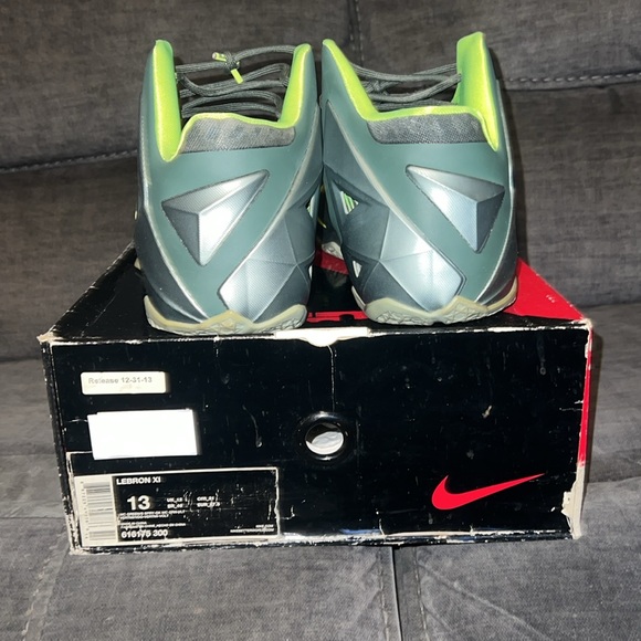 Nike Lebron X1 Mica gre green men’s 13 dunk man - Picture 11 of 15